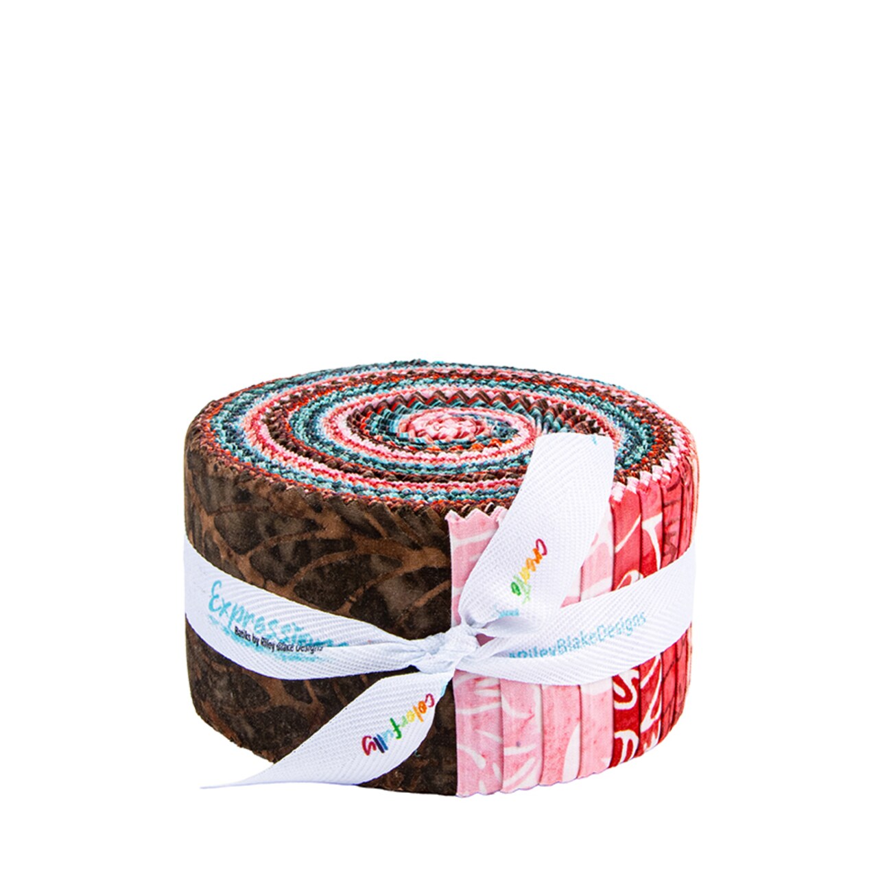 Expressions Batiks Poppy Seeds 2.5" Strip Roll (Jelly Roll / Rolie Polie) by Riley Blake (RP-23595-40)